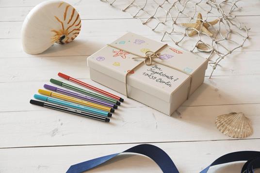 Pennarello Premium - STABILO Pen 68 - ARTY - Astuccio da 24 con appendino - 24 colori assortiti - 7