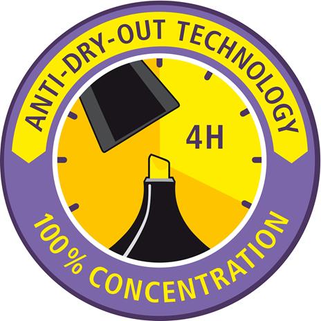 Evidenziatore  STABILO Shine - Astuccio da 4 - Giallo/Arancione/Verde/Rosa - 7