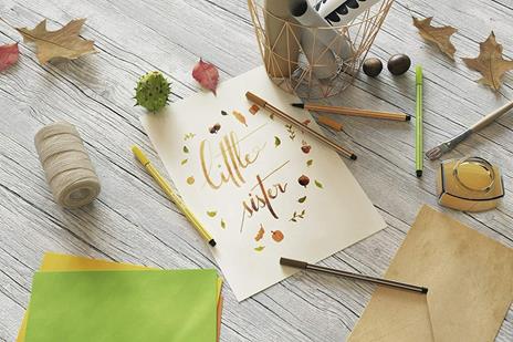 Pennarello Premium - STABILO Pen 68 Colorparade - Astuccio Desk-Set da 20 antracite/azzurro - 20 colori assortiti - 6