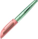 Penna Stilografica - STABILO Flow COSMETIC in verde metallizzato/albicocca - 1 penna - Cartuccia inclusa
