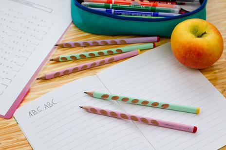 Matita Ergonomica triangolare - STABILO EASYgraph per Mancini in Rosa Pastel - Gradazione HB - 5