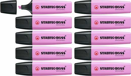 Cartoleria Evidenziatore - STABILO BOSS ORIGINAL Pastel - Fucsia Freddo STABILO