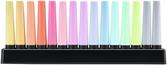 Evidenziatore - STABILO BOSS ORIGINAL Pastel Desk-Set - 15 Evidenziatori in 14 colori assortiti - 4