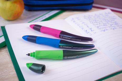 Penna roller STABILO EASYoriginal Holograph per destrimani Blu. Con 1 ricarica blu  - 6