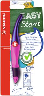 Penna roller STABILO EASYoriginal Holograph per destrimani Magenta. Con 1 ricarica blu