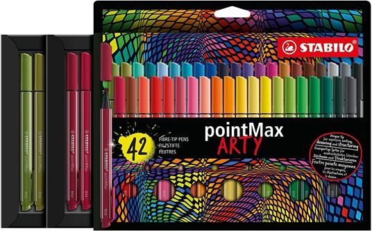 Fineliner Premium - STABILO pointMax - ARTY - Astuccio da 48 - Colori assortiti - 2