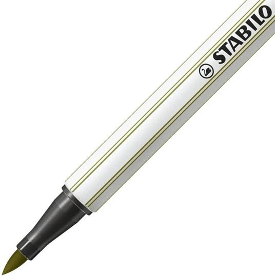 Pennarello Premium con punta a pennello - STABILO Pen 68 brush Colorparade - ARTY - Astuccio da 20 - Colori assortiti - 4