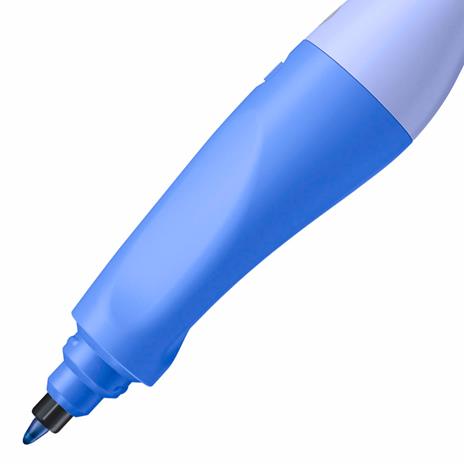 Penna Roller Ergonomica - STABILO EASYoriginal Pastel per Destrimani in Azzurro Nuvola - Cartuccia Blu inclusa - 2