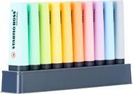 Evidenziatore - STABILO BOSS ORIGINAL Pastel - Desk-Set - Edizione 100% PASTEL - 10 evidenziatori