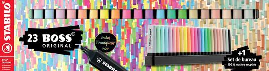 Evidenziatore - STABILO BOSS ORIGINAL - Desk-Set - Special Edition - 23 Colori assortiti - 4