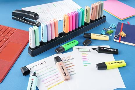 Evidenziatore - STABILO BOSS ORIGINAL - Desk-Set - Special Edition - 23 Colori assortiti - 5