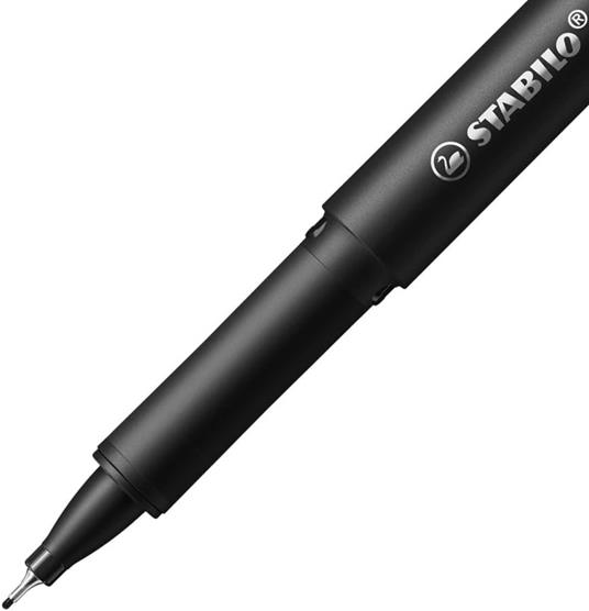 Fineliner Premium - STABILO dr!ver - Tratto Fine (0,4 mm) - Astuccio da 4 - Verde, Rosso, Blu, Nero - 3