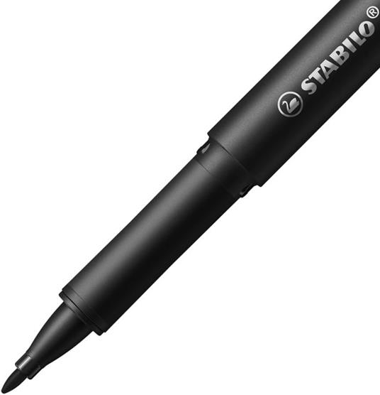 Fineliner Premium - STABILO dr!ver - Tratto Medio (0,8 mm) - Astuccio da 4 - Verde, Rosso, Blu, Nero - 3