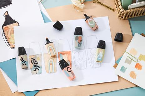 Evidenziatore - STABILO BOSS MINI Naturevibes - Astuccio da 3 - Cenere, Verde Oliva, Sabbia - 4