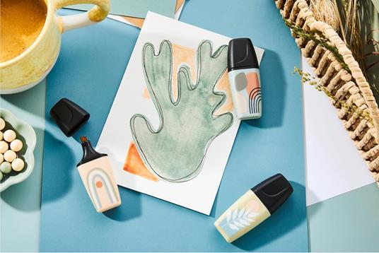 Evidenziatore - STABILO BOSS MINI Naturevibes - Astuccio da 6 - Colori assortiti - 5