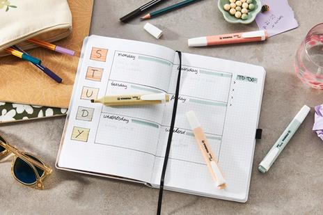 Evidenziatore - STABILO swing cool NatureCOLORS - Astuccio da 6 - Colori assortiti - 6