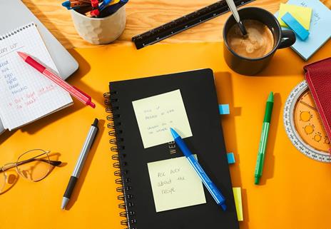 Penna a sfera Ecosostenibile - STABILO pointball colorful - Pack da 2 - Blu/Nero - 5