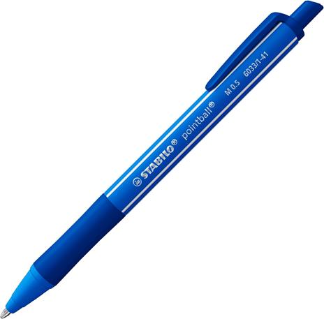 Penna a sfera Ecosostenibile - STABILO pointball colorful - Pack da 2 - Blu - 2