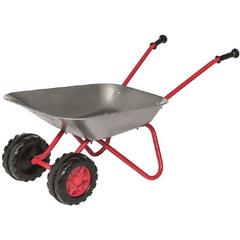 ROLLY TOYS Metallo Carriola, con 2 Ruote Anteriori Double Tyre Rosso/Grigio