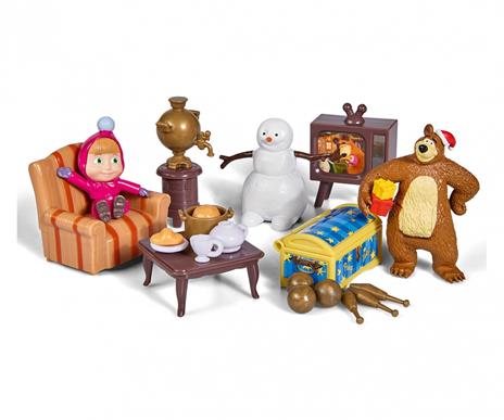 Masha E Orso. Playset Casa Inverno Con Accessori - 5