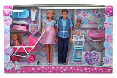 Steffi Love Welcome Family (Steffi incinta Kevin Evi) con 9 Accessori - 3