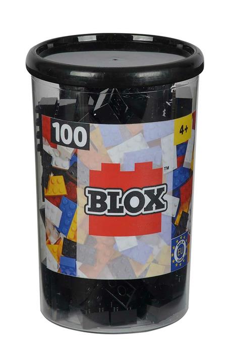 Blox. Mattoncini Piccoli 4x2. Barattolo 100 pezzi Colore Nero - 3