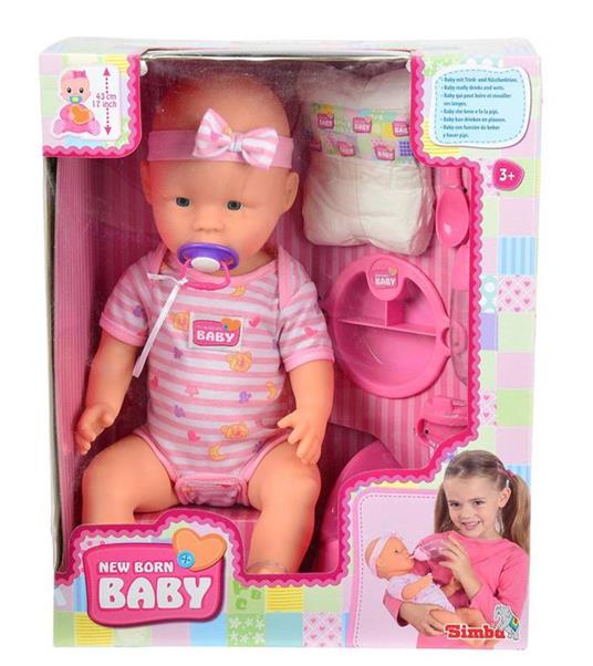 New Born Baby: Bambola Beve e Bagna