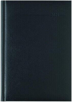 Alpha Edition - Agenda Giornaliera Monocromo 2025, Formato Grande 15x21 cm, Black, 352 pagine