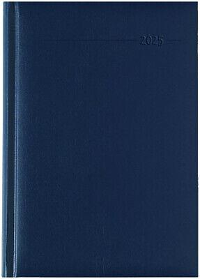 Alpha Edition - Agenda Giornaliera Monocromo 2025, Formato Grande 15x21 cm, Blue, 352 pagine
