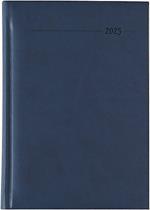 Alpha Edition - Agenda Giornaliera Monocromo 2025, Formato Grande 15x21 cm, Similpelle Blue, 352 pagine