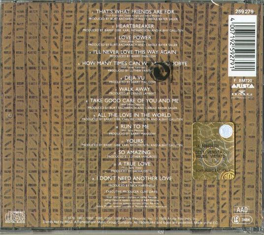 Greatest Hits 1979-1990 - CD Audio di Dionne Warwick - 2
