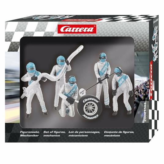 Carrera Slot Set Of Figures, Mechanics, Silver - 3