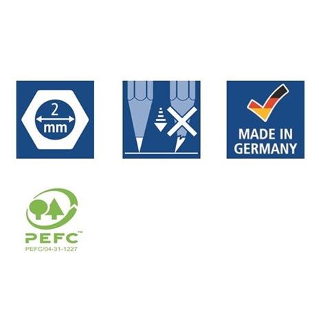 Matita Staedtler Mars Lumograph. Astuccio in metallo 6 matite in gradazioni morbide - 5