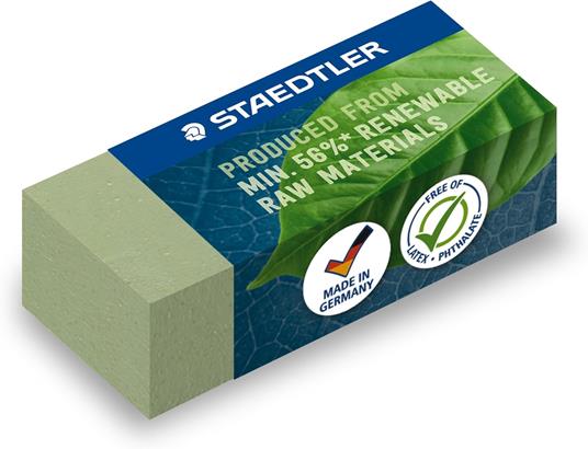 2 mini gomme ecologiche verde oliva - 2