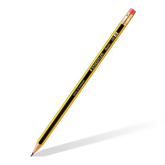 3 matite grafite esagonali Noris 2=HB con gommino - 3