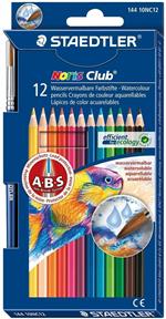 Pastelli acquarellabili Stadtler Noris Club Aquarell. Confezione 12 matite colorate