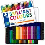 Pennarelli Staedtler triplus color. Scatola in metallo 50 colori assortiti