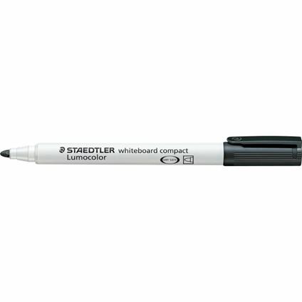 Marcatore a secco Staedtler Whiteboard Compact nero punta tonda 1-2 mm