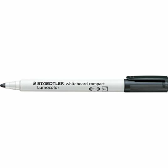 Marcatore a secco Staedtler Whiteboard Compact nero punta tonda 1-2 mm