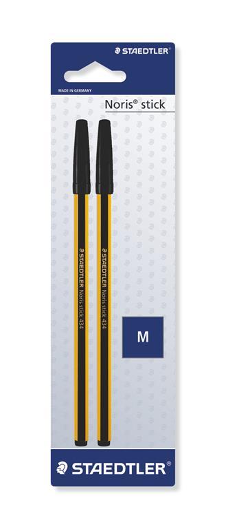 Staedtler Blister con 2 penne noris nero