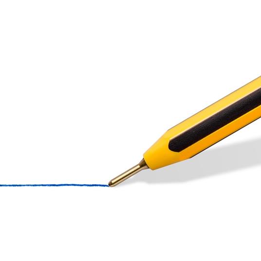 Penna a sfera Staedtler Noris Stick. Confezione 5 penne inchiostro blu - 4