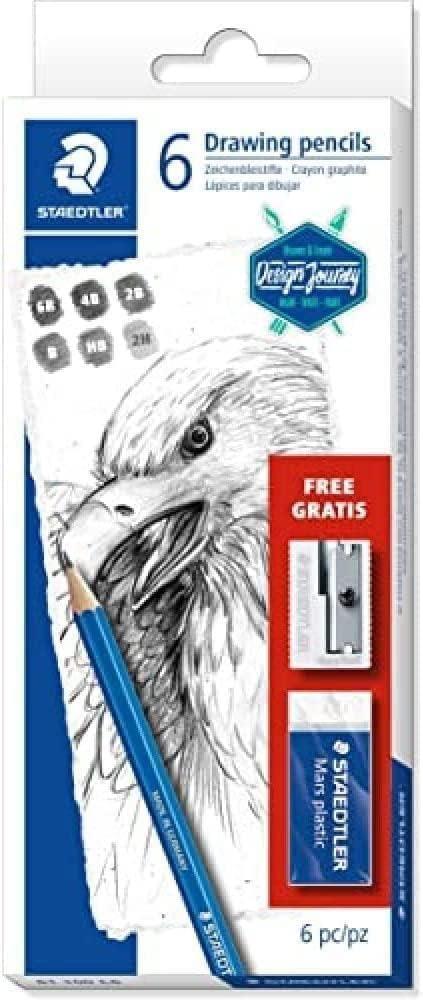 6 matite Lumograph + gomma e temperino omaggio - 3