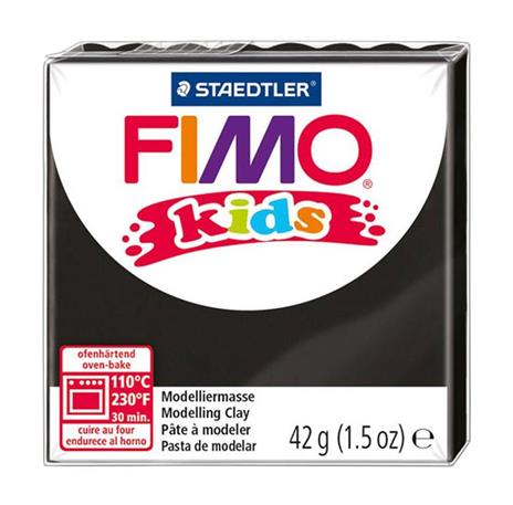 Fimo Kids Nero 42g Pasta Modellante Modellabile Hobby Scuola Arte Decoupage - 8