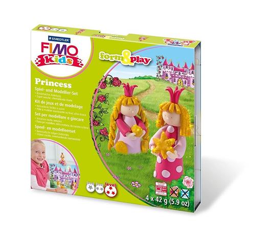 Set pasta da modellare Staedtler Fimo Kids. Principesse - 6