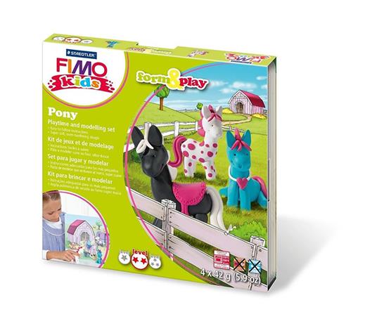 Set pasta da modellare Staedtler Fimo Kids. Pony - 6