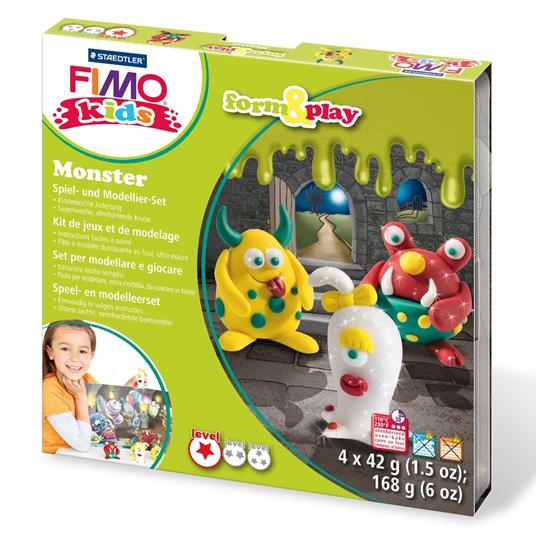 Set pasta da modellare Staedtler Fimo Kids. Mostri