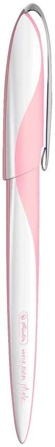 Set calligrafico Herlitz Nicewrite con stilografica calligrafica con 3 pennini in diverse larghezze fusto Rosa. Rosa - 3
