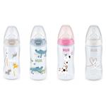 Nuk Biberon In Silicone Con Flow Control 6-18 Mesi 330ml Colori Assortiti