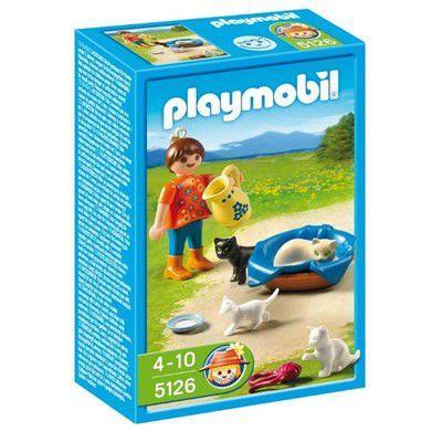 Bambina con gattini Playmobil