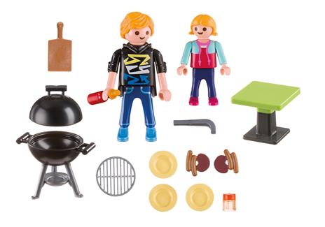 Playmobil Family Fun. Valigetta Barbecue - 5